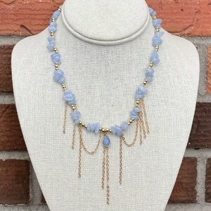 Periwinkle Faux Stone Icicle Necklace